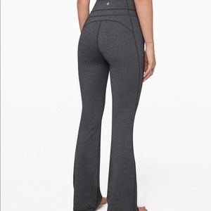 Grey lululemon groove pant flare